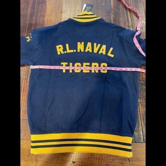 Polo Ralph Lauren R.L Naval Tigers Ralph 20 Fleece Sweater Jacket NWT Mens S - Picture 5 of 6